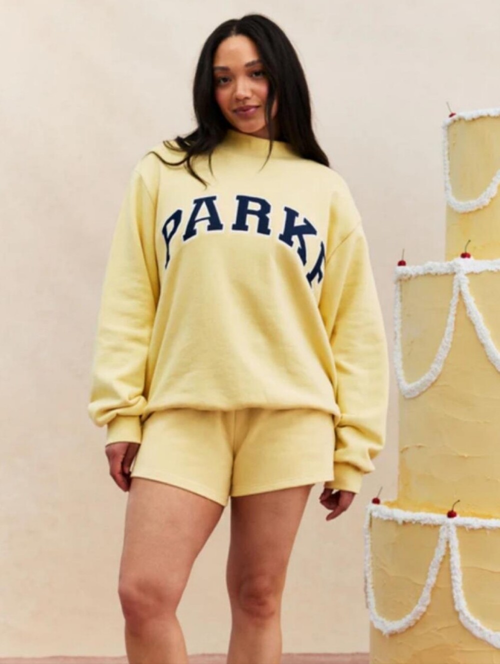 Parke Varsity Mockneck Peel + Denim- S/M